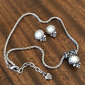 Retired Brighton Moonglow Necklace & Earring Set